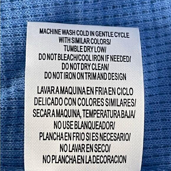 Sincerely Jules 2 piece French Terry Blue Overalls and Tee Sz: Lg Color: Lt Blue - Picture 9 of 11